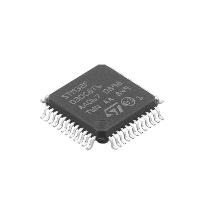 STM32F030C8T6 IC STM32F030C8T6 LQFP48 تراشه اصلی جدید MCU میکروکنترلر RISC میکروکنترل قطعات الکترونیکی