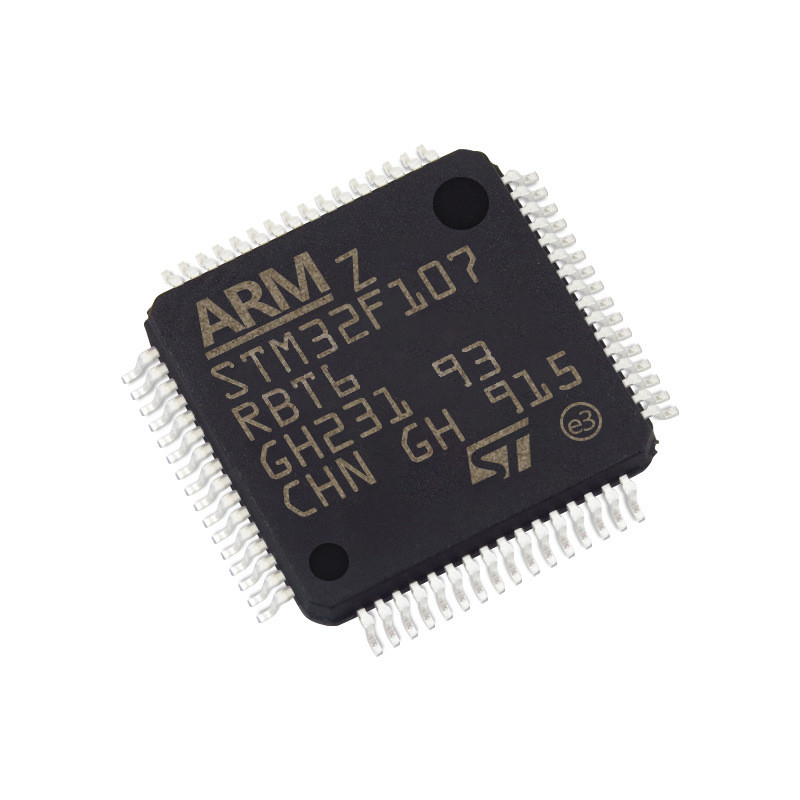 موجود است میکروکنترلرها و پردازنده ها آی سی MCU 32BIT 128KB FLASH 64LQFP مدارهای مجتمع آی سی تراشه STM32F107RBT6
