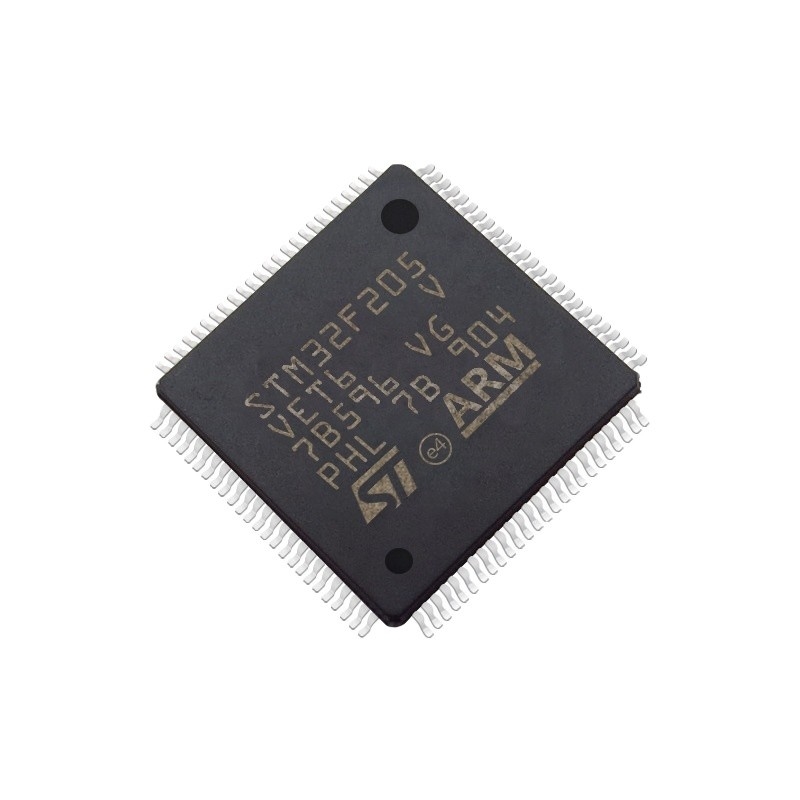 موجود است میکروکنترلر IC MCU 32BIT 512KB FLASH 100LQFP قطعه الکترونیکی مدارهای مجتمع STM32F205VET6