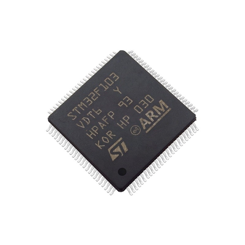 موجود است میکروکنترلر و پردازنده IC MCU 32BIT 384KB FLASH 100LQFP مدارهای مجتمع قابل برنامه ریزی تراشه آی سی STM32F103VDT6