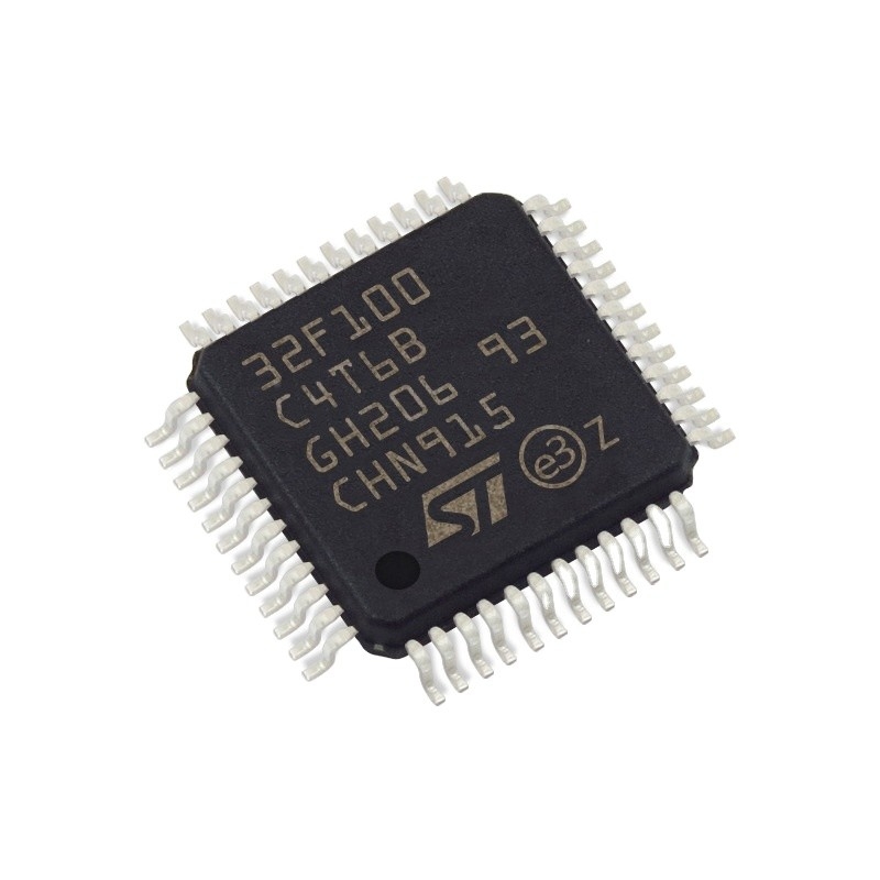 موجود است میکروکنترلر IC MCU 32BIT 16KB FLASH 48LQFP مدارهای مجتمع آی سی تراشه STM32F100C4T6B