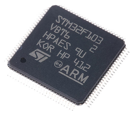 موجود است STM32F103 32 IC تراشه قابل برنامه ریزی بیت ARM Cortex M3 میکروکنترلر QFP100 قطعه الکترونیکی STM32F103VBT6