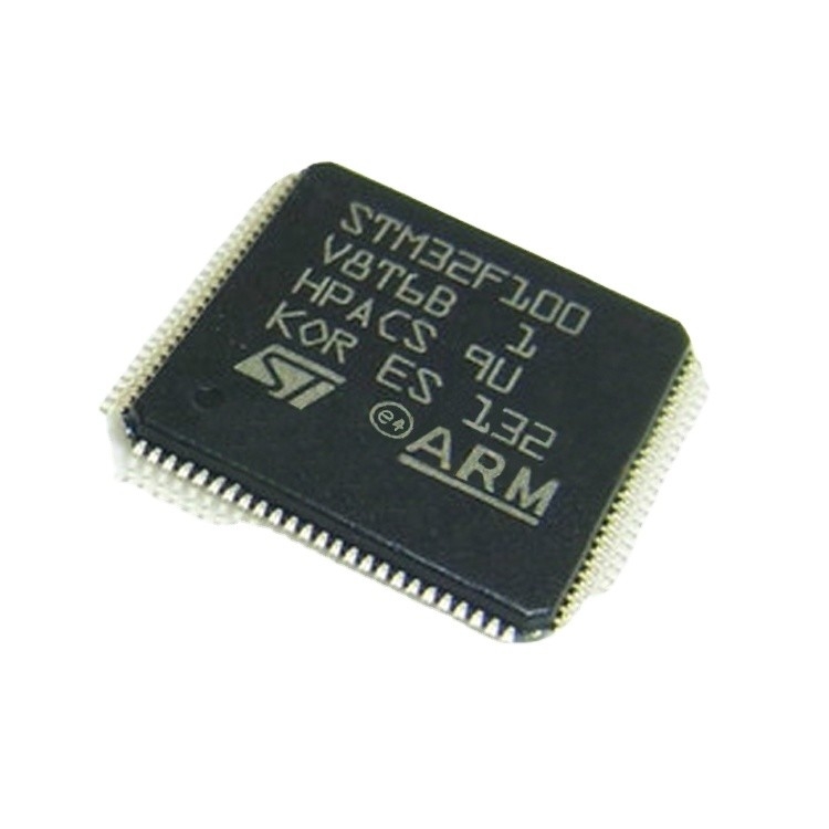 موجود است میکروکنترلر IC MCU 32BIT 64KB FLASH 100LQFP مدارهای مجتمع آی سی تراشه STM32F100V8T6B