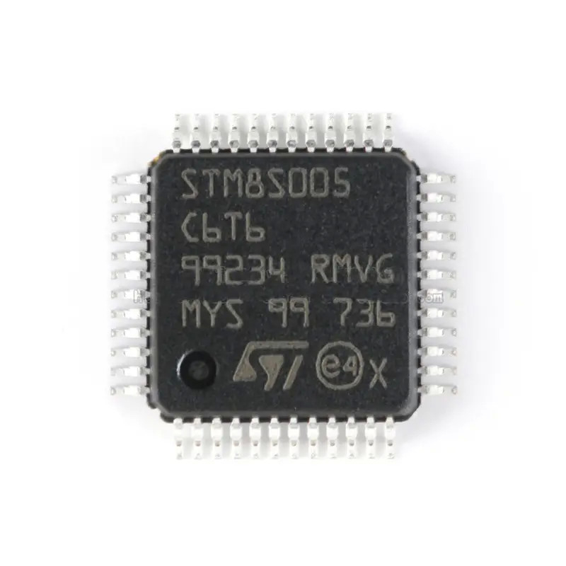 موجود است میکروکنترلرهای MCU 8 بیتی STM8S STM8 CISC 32KB فلش 3.3V/5V 48 پین LQFP قطعه الکترونیکی STM8S005C6T6