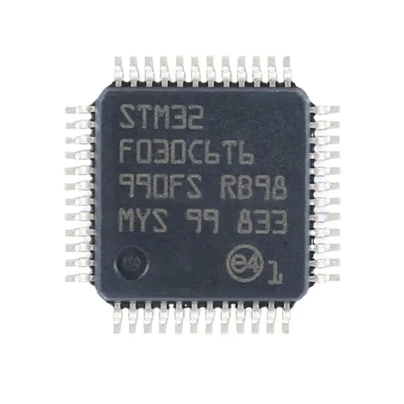موجود است میکروکنترلر IC MCU 32BIT 32KB FLASH 48LQFP قطعات الکترونیکی مدارهای مجتمع تراشه های BGA STM32F030C6T6