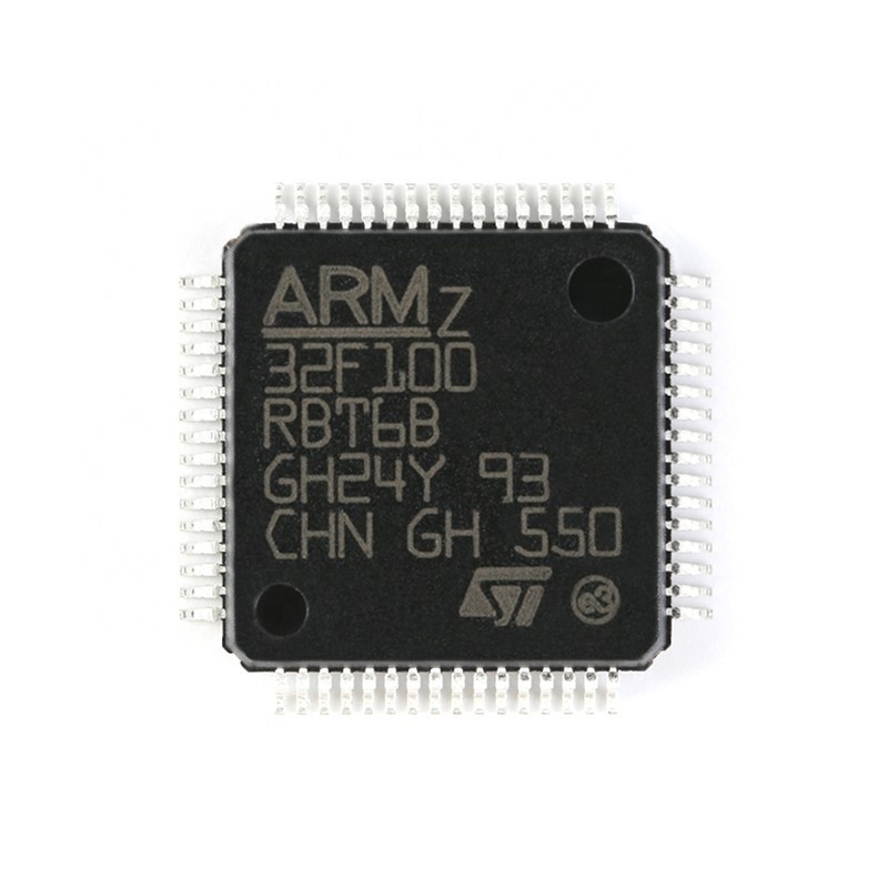 Chuangyunxinyuan جدید و اصلی آی سی MCU 32BIT 128KB FLASH Component Electronics 64LQFP STM32F100RBT6B