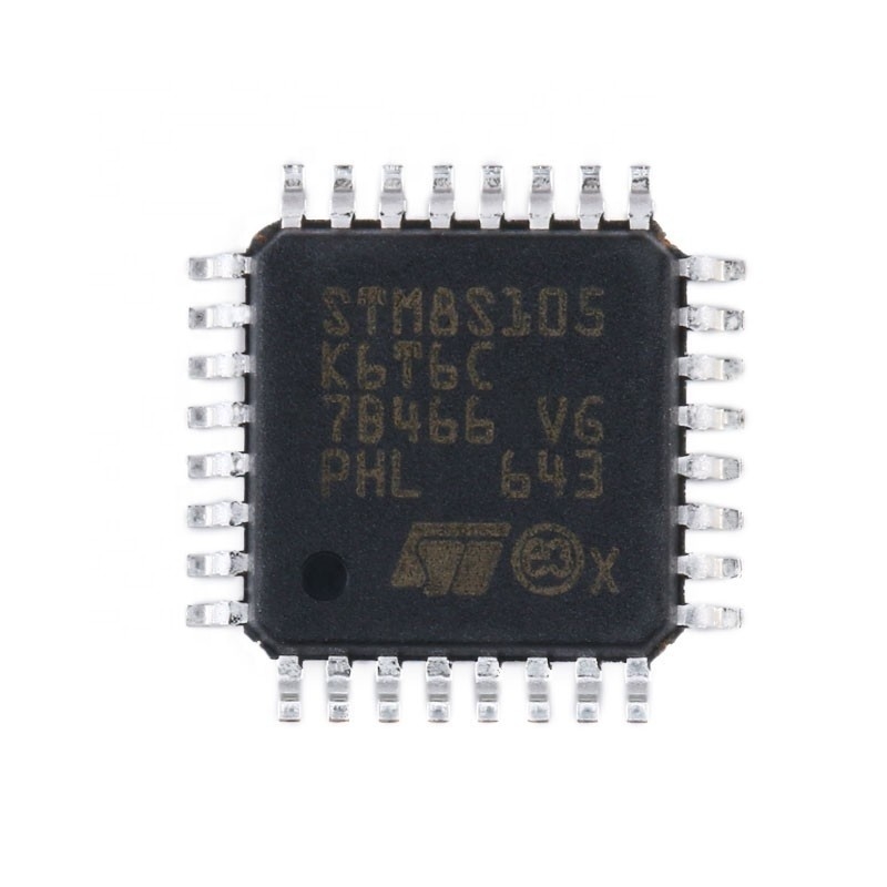 Circuits Component Electronics Chuangyunxinyuan BOM LQFP32 میکروکنترلرهای جاسازی شده اصلی تراشه های آی سی STM8S105K6T6C