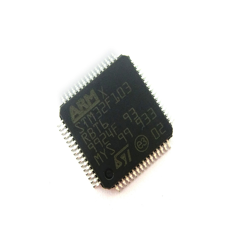 STM32F103RBT6 Mcu 32 بیتی Stm32f1 Arm M3 Risc 128kb فلش 2.5v/3.3v 64 پین Lqfp Ic
