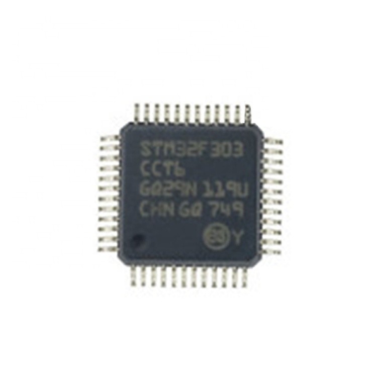 STM32F303 MCU 32 بیتی STM32F 256Kb فلش 2.5V/3.3V 48 پین سینی Lqfp تراشه STM32F303CCT6 موجود در آی سی