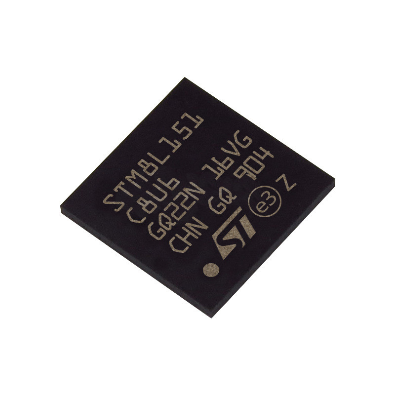 STM8L151C8U6 میکروکنترلر اصلی جدید قطعات الکترونیکی مدارهای مجتمع QFN48 MCU STM8L151C8U6 Ic