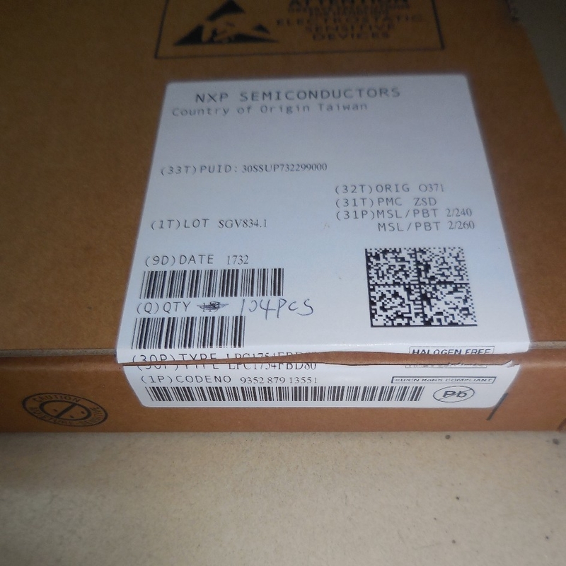 میکروکنترلر آی سی تراشه مدار مجتمع LPC1754FBD80 QFP80 کاملا نو اصل استفاده نشده