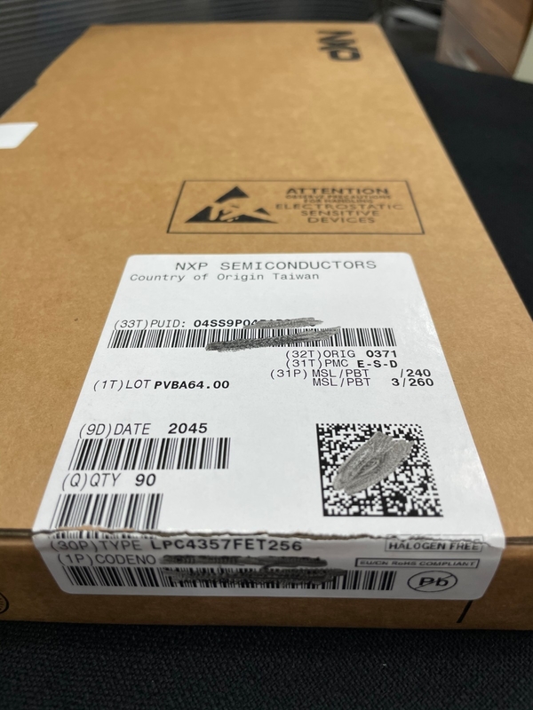 میکروکنترلر آی سی چیپ مدار مجتمع LPC4357FET256 BGA256 کاملا نو اصل و استفاده نشده