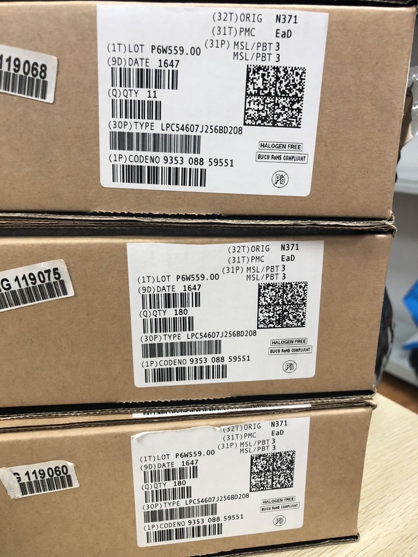 میکروکنترلر آی سی تراشه مدار مجتمع LPC54607J256BD208E LQFP208 کاملا نو اصل و استفاده نشده